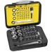 Stanley 1-13-907 1/4" Bit-Satz, 25 mm, mit Knarrenschlüssel und Steckschlüsseln, 40-teilig
