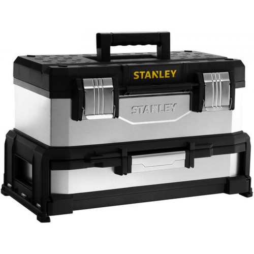 Stanley 1-95-830 Verzinkte Werkzeugbox mit Schublade Stanley 1-95-830 Verzinkte Werkzeugbox mit Schublade