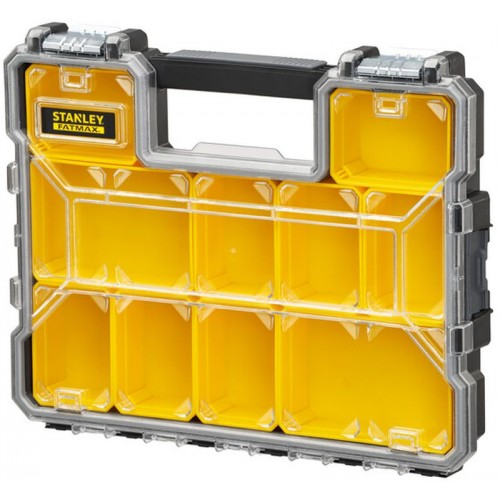 Stanley 1-97-517 FatMax Professioneller flacher Organizer mit 10 Fächern, wasserdicht Stanley 1-97-517 FatMax Professioneller flacher Organizer mit 10 Fächern, wasserdicht