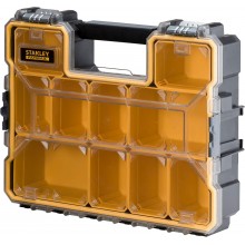 Stanley 1-97-518 FatMax Professioneller tiefer Organizer mit 10 Fächern, wasserdicht