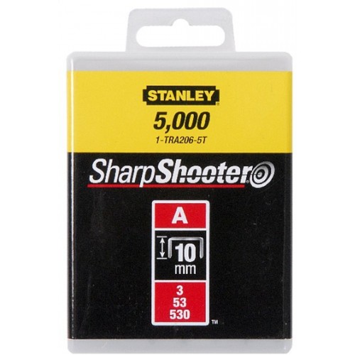 Stanley 1-TRA206-5T Klammern Typ A 5/53/530, 10mm, 5000 Stück
