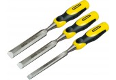 Stanley 2-16-887 DynaGrip Stechbeitel-Set, 3-teilig (10, 15, 20mm)