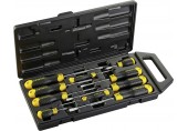 Stanley 2-65-014 CushionGrip Pozidriv Parallel-Schraubendreher-Set, 10-teilig