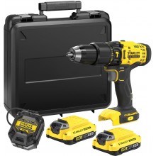 Stanley SFMCD711D2K-QW FatMax Akku-Schlagbohrschrauber (50Nm/18V/2x2,0Ah), Koffer
