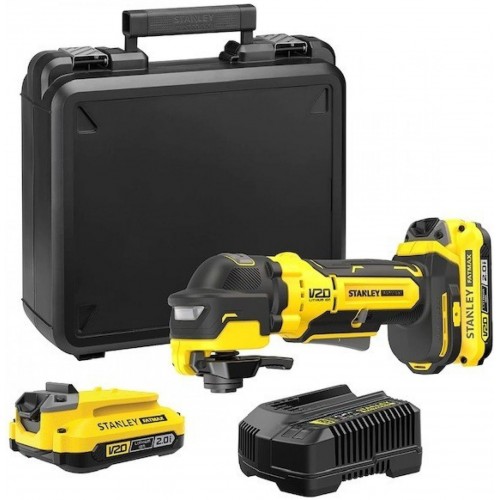 Stanley SFMCE510D2K-QW Akku-Multifunktionswerkzeug (18V/2x2,0Ah), Koffer