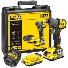 Stanley SFMCF830D2K FatMax Bürstenloser Schlagschrauber 1/4" (18V/2x2,0Ah), Koffer