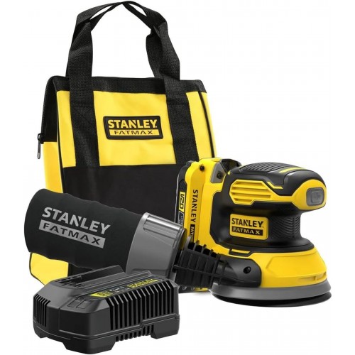 Stanley SFMCW220D1S FatMax V20 Akku-Exzenterschleifer 125mm (18V/1x2,0Ah), Softbag Stanley SFMCW220D1S FatMax V20 Akku-Exzenterschleifer 125mm (18V/1x2,0Ah), Softbag