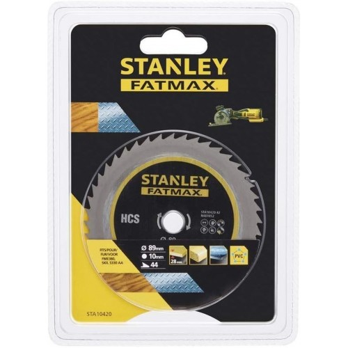 Stanley STA10420-XJ Sägeblatt für Holz, Kunststoff, Metall HCS 89 x 10 mm, 44 Zähne