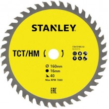 Stanley STA13105-XJ Sägeblatt für Holz 160x16mm, 40 Zähne