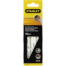 Stanley STA21172-XJ HCS-Sägeblätter für Holz und Kunststoff, Länge 152mm, 2 Stück
