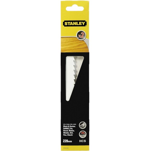 Stanley STA21232-XJ HCS-Sägeblätter für Holz, Länge 228mm, 2 Stück Stanley STA21232-XJ HCS-Sägeblätter für Holz, Länge 228mm, 2 Stück