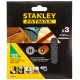 Stanley STA39257-XJ Schleifgitter für Exzenterschleifer 125mm, P120, 3 Stück