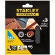 Stanley STA39262-XJ Schleifgitter für Exzenterschleifer 125mm, P240, 3 Stück
