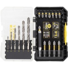 Stanley STA88554 FatMax 19-teiliges Eisenbohrer- und Bit-Set