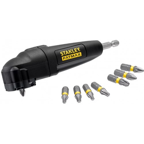Stanley STA88582-XJ Winkelvorsatz mit 9-teiligem Bit-Set 25mm