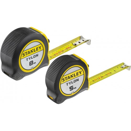Stanley STHT0-74260 Tylon Bandmaß Doppelpack 5m/19mm und 8m/25mm