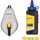 Stanley STHT47111-0 Schlagschnur Aluminium 1:1,30m,mit blauer Kreide und Schnurwasserwaage