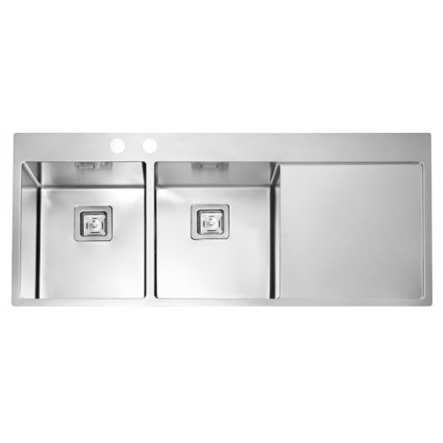 ALVEUS Stylux 70 F Küchenspüle, Edelstahl, 1160 x 510 mm, links 1084297