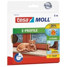 Tesamoll® E-Profil Gummidichtung braun 6 m 05463-121