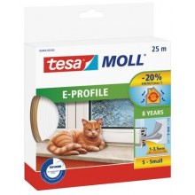 Tesamoll® E-Profil Gummidichtung weiß 25m 05464