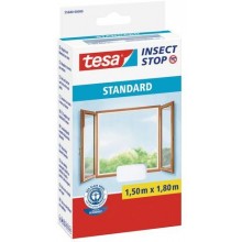 TESA Insect Stop Fliegennetz für Fenster STANDARD, weiß 1,5m x 1,8m 55680