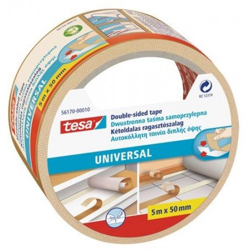 TESA Doppelseitiges Klebeband universal 5m x 50mm 56170 TESA Doppelseitiges Klebeband universal 5m x 50mm 56170