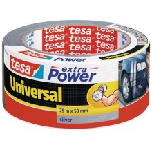 TESA extra Power® Universal Gewebeband Folienband silber 25m x 50mm 56388
