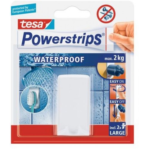 TESA Powerstrips® Waterproof Zahnbürstenhalter Wave 59702