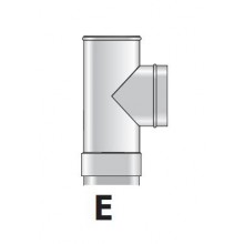 T-Stück 80 rostfrei ETF90/80