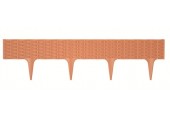 Prosperplast GARDEN BORDER Gartenpalisade 390x18,65cm, Terracotta IBRA