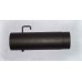 Rauchrohr mit Klappe O 125 x 250 x 1,5mm schwarz