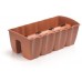 Prosperplast CROWN Balkontopf für Balkongeländer 58 x 28 x 20 cm, 18l, terracotta DCRO600