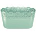 Prosperplast LACE Blumentopf mit Spitzenumrandung 28,5 x 13,5 cm, Pistaziengrün DLAC285