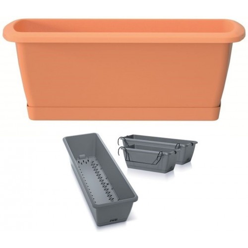 Prosperplast RESPANA EASYCARE W Balkonkasten 39,7x19x14cm, Terakotta ISE400SW-R624 Prosperplast RESPANA EASYCARE W Balkonkasten 39,7x19x14cm, Terakotta ISE400SW-R624