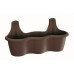 Prosperplast RESPANA HOOK Hängeblumentopf 51,9x20x24 cm, braun DREZ520-R222