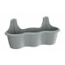 Prosperplast RESPANA HOOK Hängeblumentopf 51,9x20x24 cm, hellgrau DREZ520-405U