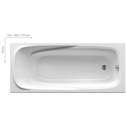 RAVAK VANDA II Badewanne 150x70 snowwhite CO11000000