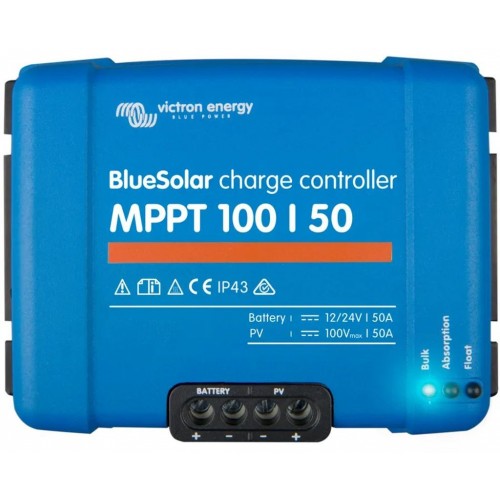 Victron Energy BlueSolar MPPT 100/50 Lederegler (12/24V-50A) SCC020050200 Victron Energy BlueSolar MPPT 100/50 Lederegler (12/24V-50A) SCC020050200