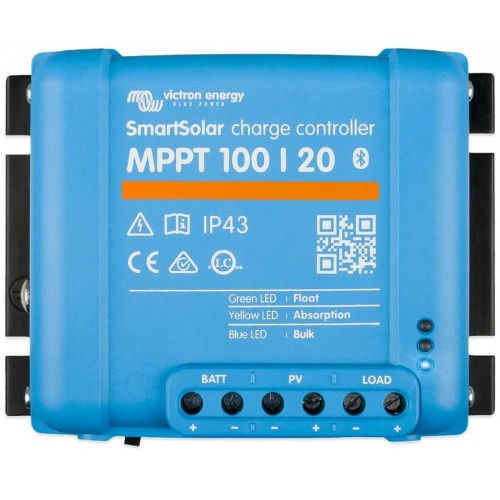 Victron Energy SmartSolar MPPT 100/20 Lederegler (12/24/48V - 20A) SCC110020160R Victron Energy SmartSolar MPPT 100/20 Lederegler (12/24/48V - 20A) SCC110020160R