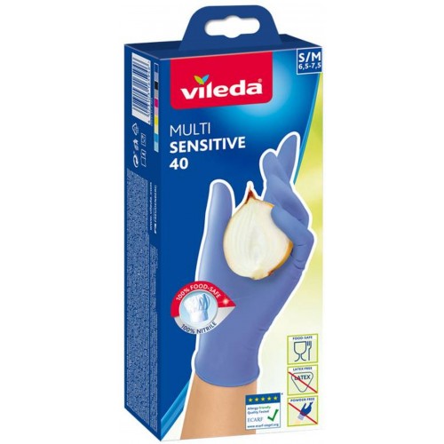 VILEDA Handschuhe MultiSensitive 40 "S/M" 143684 VILEDA Handschuhe MultiSensitive 40 "S/M" 143684