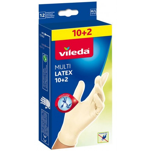 VILEDA Handschuhe MultiLatex 10+2 "M/L" 145965