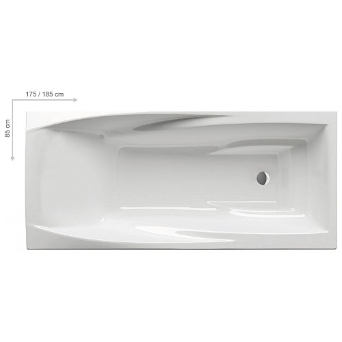 RAVAK Badewanne YOU 185x85 N snowwhite