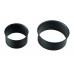 Rauchrohrring - einfaches Wandfutter O125 x 1,5 mm schwarz