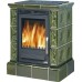 ABX HELVETIA K, Kachelofen mit kombi Einsatz, grün 3017LKZ
