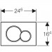 Geberit Sigma01 Betätigungsplatte glanz chrom/mattchr 01 115770KA5