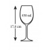 BANQUET Bistro Crystal Goblet Rotweingläser 450 ml, 6er Set 02B4G002450