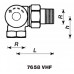 HERZ TS-98-VH-Thermostatventil M30x1,5 Achsenventil links 1/2" graue Abdeckung 1765826