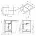 ALVEUS Lux 10 Algranitspüle, 780 x 500 mm, carbon 1067515