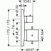 Hansgrohe AXOR STARCK X Thermostat Unterputz mit Absperrventil 10706000