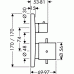 Hansgrohe AXOR STARCK Thermostat Unterputz mit Ab-/ Umstellventil 10726000